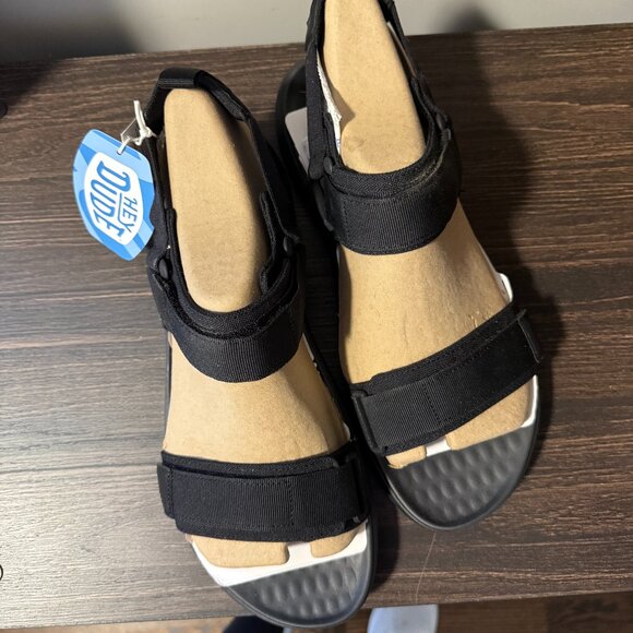 NEW Hey Dude Mens Carson Sandal Sport Mode Black/Black Size 13 ~ 40712-060 - Picture 2 of 4